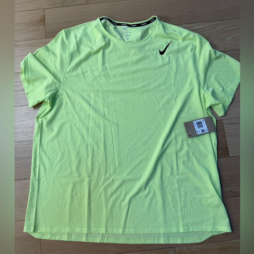 Nike Aeroswift Dri Fit ADV Racing Running Top Shirt HJ3377 736 Yellow Volt XXL